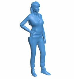 Miss Zoey from Left 4 Dead Series B011035 3d model file for 3d printer