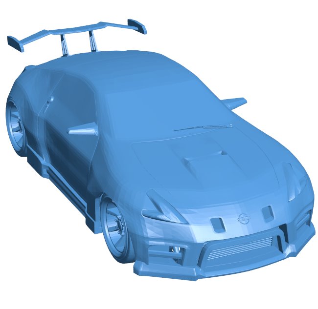 Nissan 370Z car B010897 3d model file for 3d printer