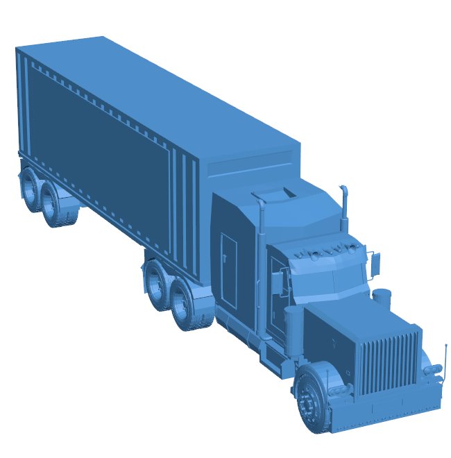 Painted truck B010908 3d model file for 3d printer