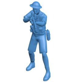 People of World War I B010936 3d model file for 3d printer