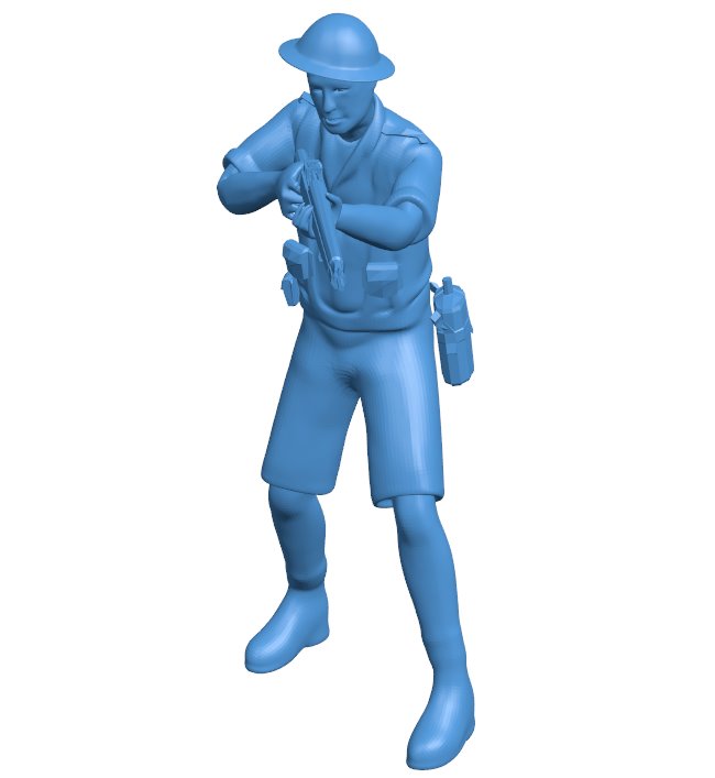 People of World War I B010936 3d model file for 3d printer