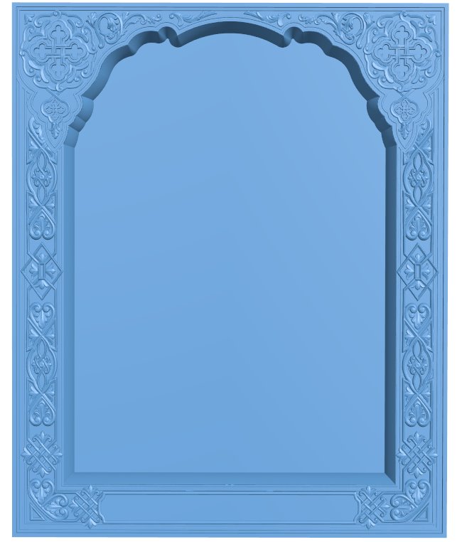 Picture frame or mirror T0009054 download free stl files 3d model for CNC wood carving