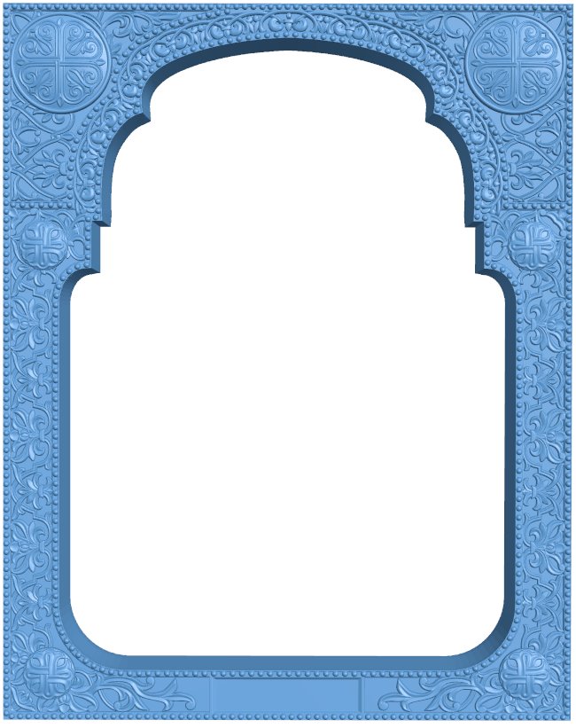 Picture frame or mirror T0009055 download free stl files 3d model for CNC wood carving