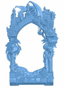 Picture frame or mirror T0009091 download free stl files 3d model for CNC wood carving