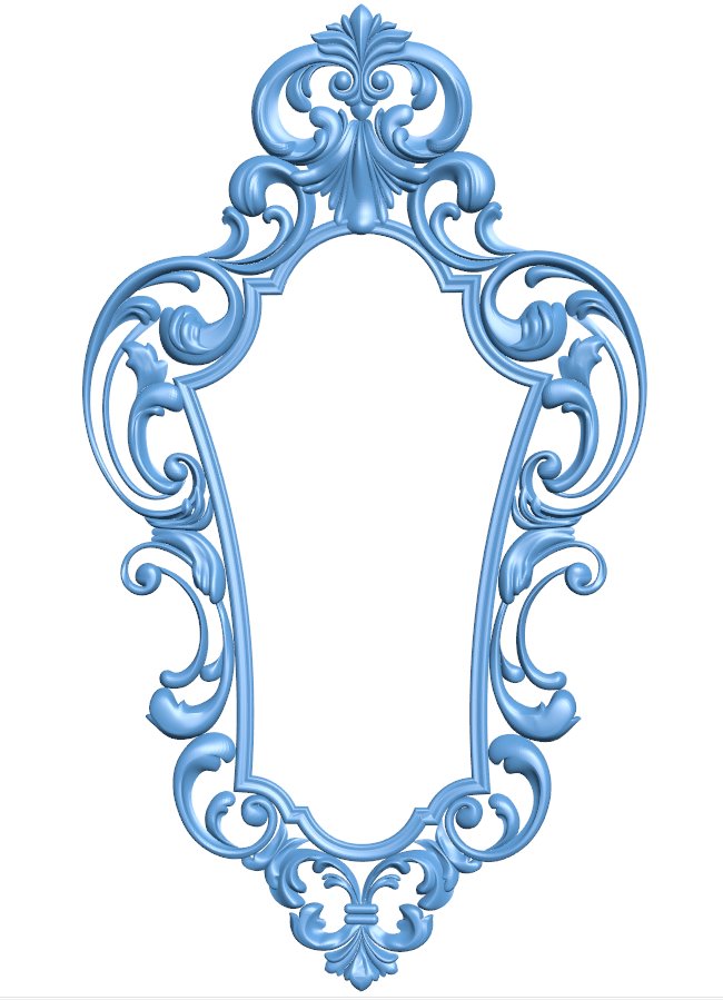 Picture frame or mirror T0009253 download free stl files 3d model for CNC wood carving