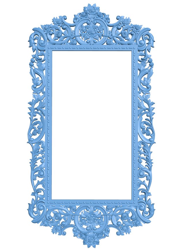 Picture frame or mirror T0009254 download free stl files 3d model for CNC wood carving