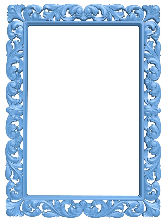 Picture frame or mirror T0009327 download free stl files 3d model for CNC wood carving