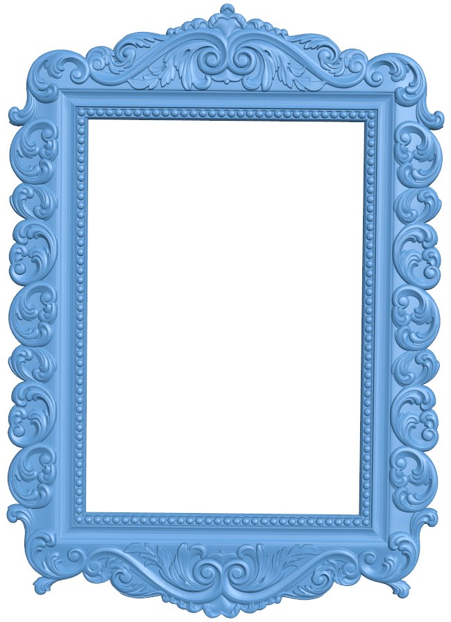 Picture frame or mirror T0009328 download free stl files 3d model for CNC wood carving