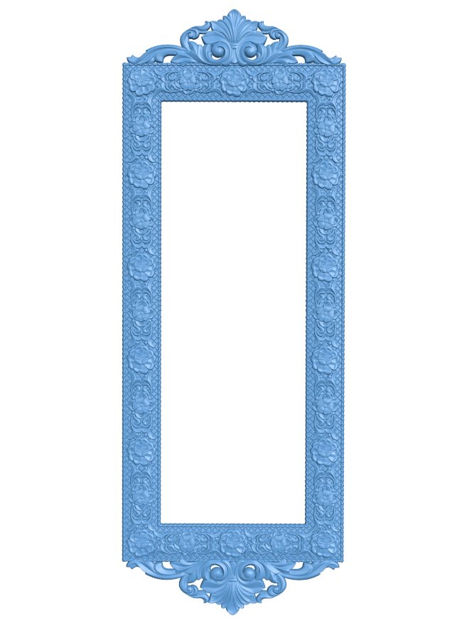 Picture frame or mirror T0009414 download free stl files 3d model for CNC wood carving