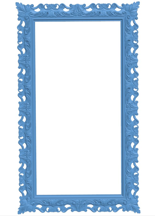 Picture frame or mirror T0009415 download free stl files 3d model for CNC wood carving