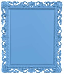 Picture frame or mirror T0009455 download free stl files 3d model for CNC wood carving