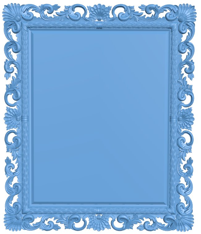 Picture frame or mirror T0009455 download free stl files 3d model for CNC wood carving