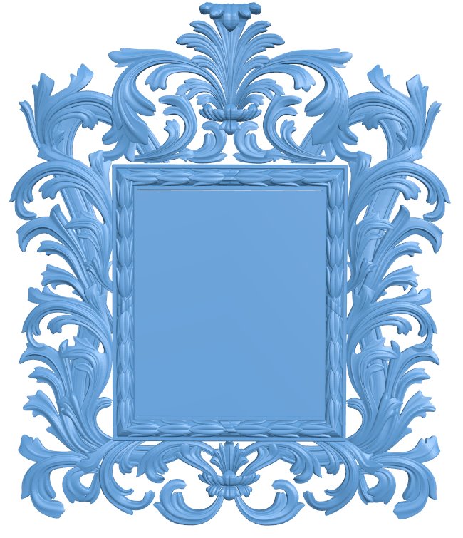 Picture frame or mirror T0009456 download free stl files 3d model for CNC wood carving