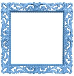 Picture frame or mirror T0009457 download free stl files 3d model for CNC wood carving