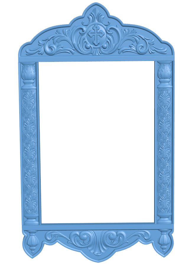 Picture frame or mirror T0009458 download free stl files 3d model for CNC wood carving