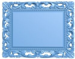 Picture frame or mirror T0009493 download free stl files 3d model for CNC wood carving