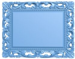 Picture frame or mirror T0009493 download free stl files 3d model for CNC wood carving