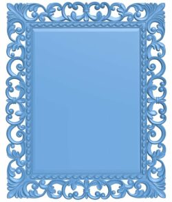 Picture frame or mirror T0009494 download free stl files 3d model for CNC wood carving