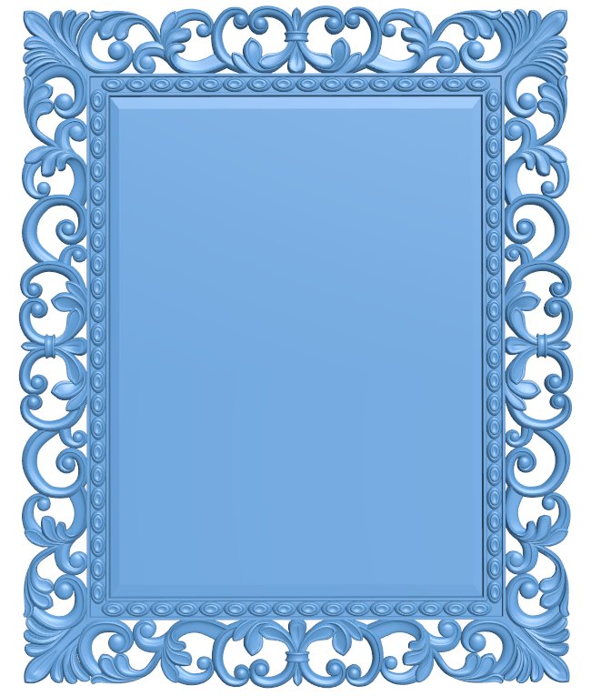 Picture frame or mirror T0009494 download free stl files 3d model for CNC wood carving