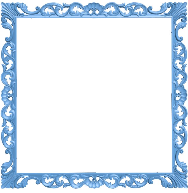 Picture frame or mirror T0009495 download free stl files 3d model for CNC wood carving