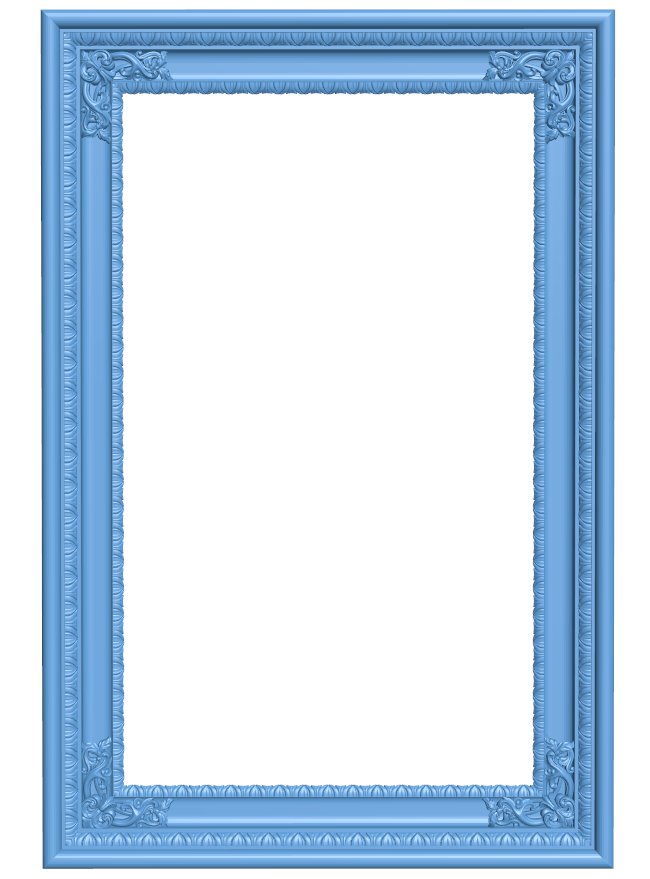 Picture frame or mirror T0009496 download free stl files 3d model for CNC wood carving
