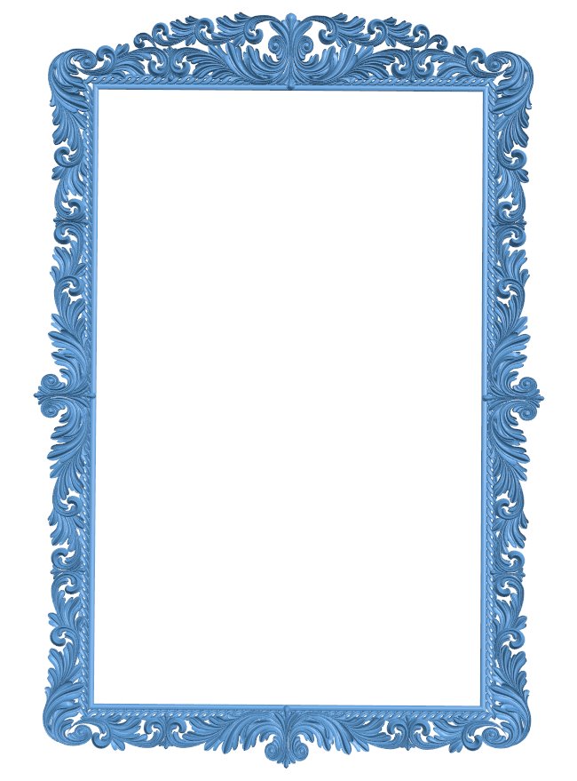 Picture frame or mirror T0009497 download free stl files 3d model for CNC wood carving