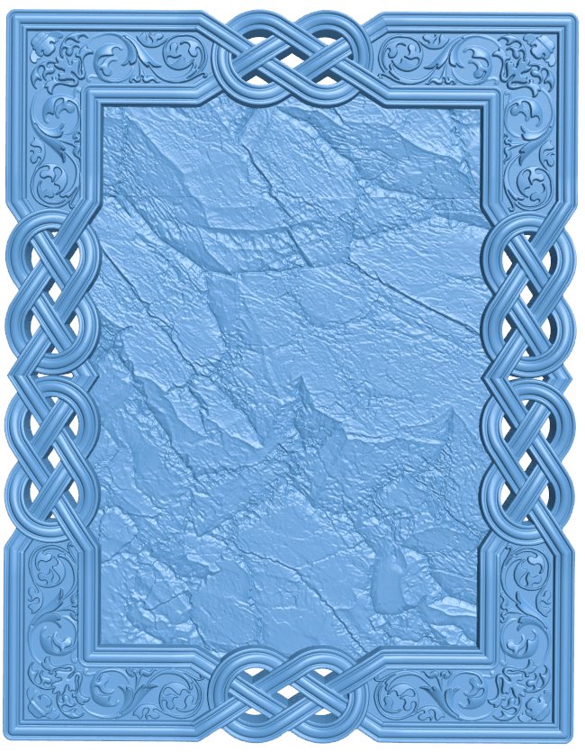 Picture frame or mirror T0009527 download free stl files 3d model for CNC wood carving