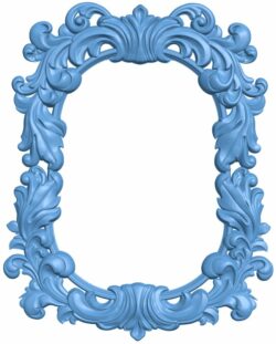 Picture frame or mirror T0009568 download free stl files 3d model for CNC wood carving