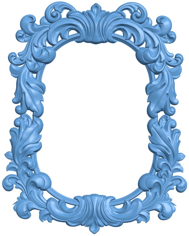 Picture frame or mirror T0009568 download free stl files 3d model for CNC wood carving