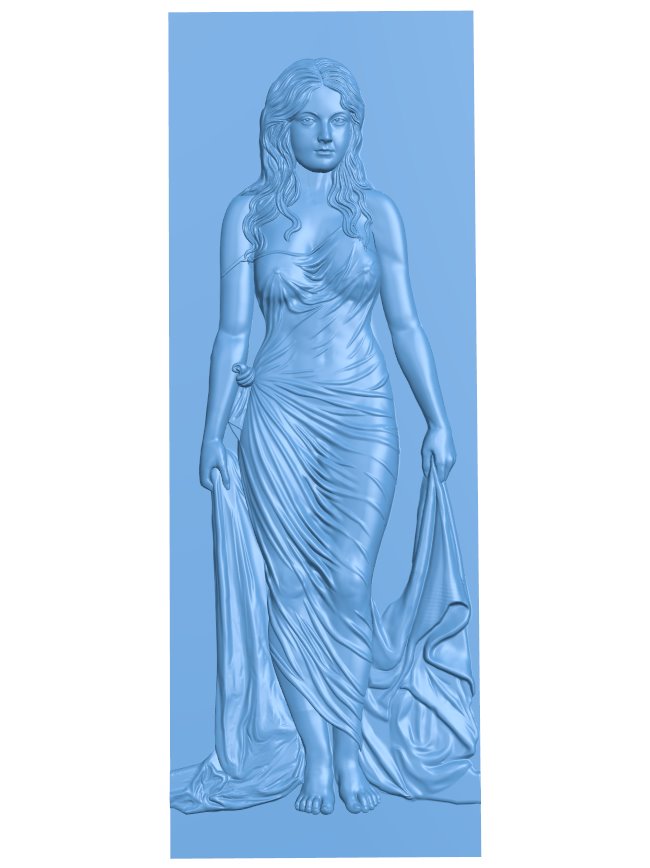 Picture of Indian woman T0009607 download free stl files 3d model for CNC wood carving