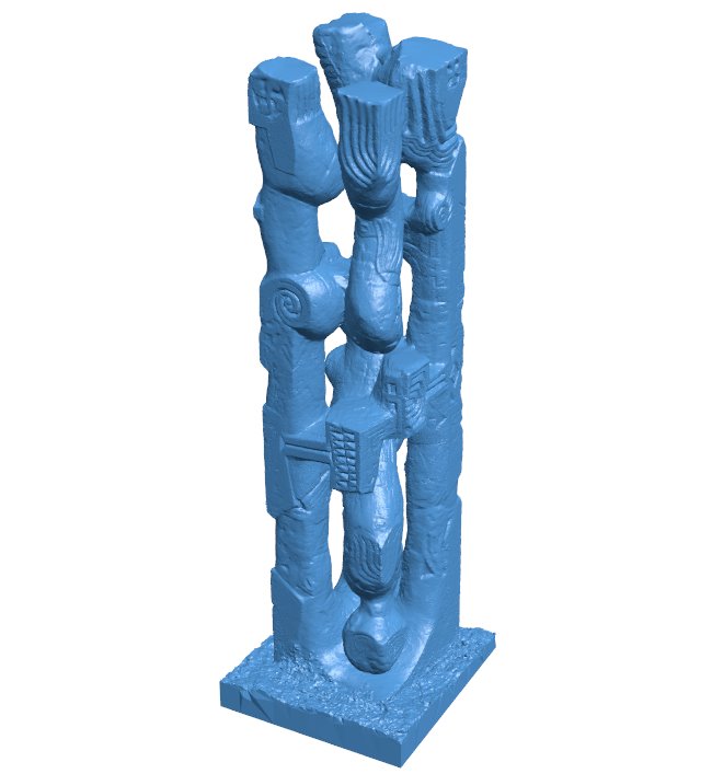 Pillar with ancient patterns B011062 3d model file for 3d printer