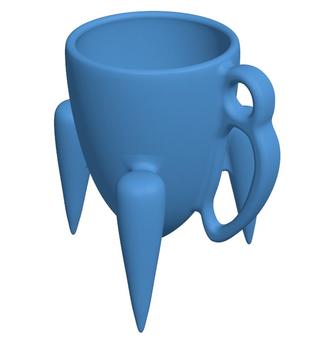 Rocket-shaped cup B011067 3d model file for 3d printer