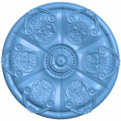 Round pattern T0009534 download free stl files 3d model for CNC wood carving