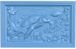 Sea turtle T0009612 download free stl files 3d model for CNC wood carving