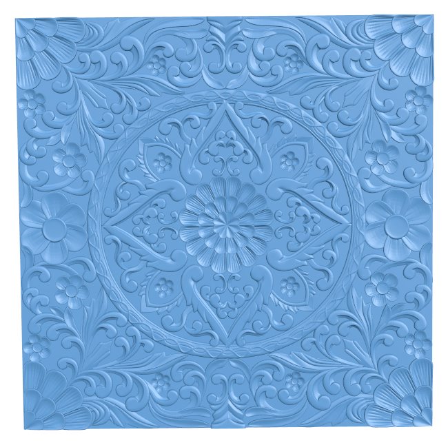 Square pattern T0009460 download free stl files 3d model for CNC wood carving