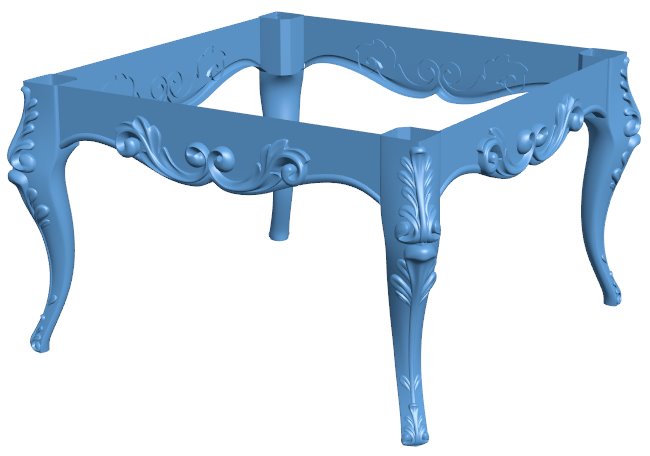 Table T0009333 download free stl files 3d model for CNC wood carving