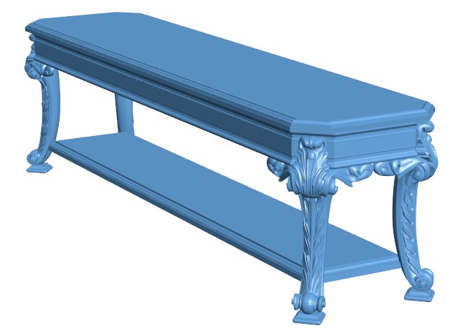 Table T0009334 download free stl files 3d model for CNC wood carving