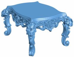 Table T0009338 download free stl files 3d model for CNC wood carving