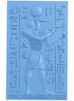 Thoth – Ancient Egyptian Deity T0009216 download free stl files 3d model for CNC wood carving
