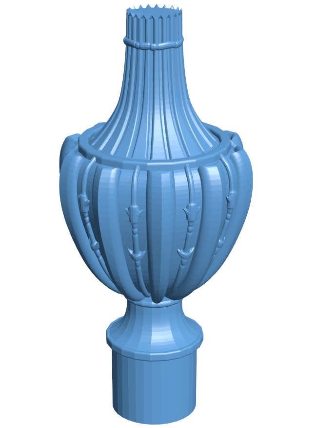 Top of the column T0009339 download free stl files 3d model for CNC wood carving