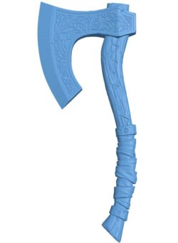 Viking axe T0009577 download free stl files 3d model for CNC wood carving