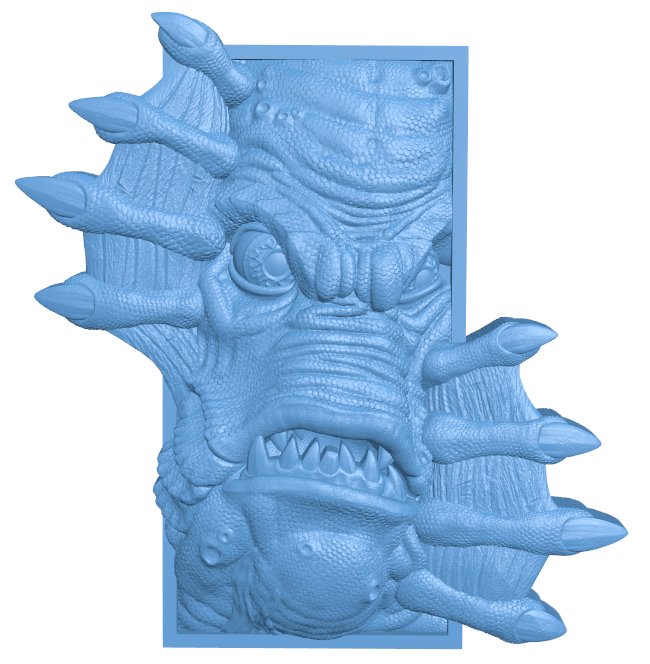 Water monster T0009538 download free stl files 3d model for CNC wood carving