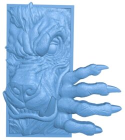 Werewolf T0009619 download free stl files 3d model for CNC wood carving