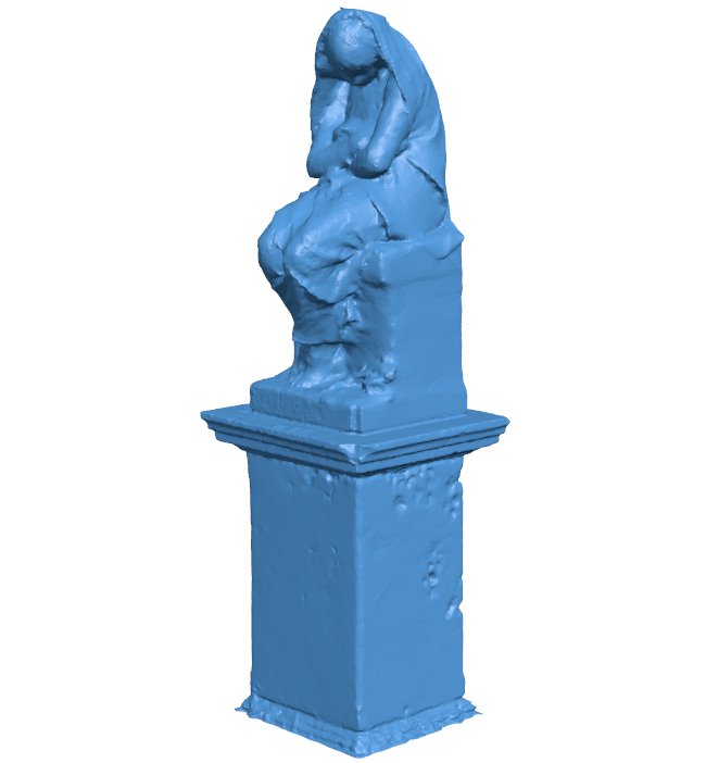 Young girl at rest B010944 3d model file for 3d printer