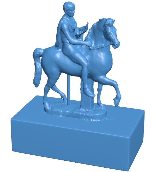 Youth on Horseback at the British Museum, London B011031 3d model file for 3d printer