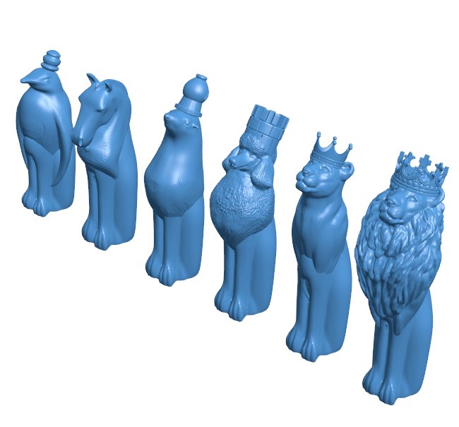 Animal Chess B0011174 3d model file for 3d printer