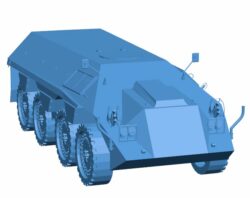 Armored vehicle carrying troops B011133 3d model file for 3d printer