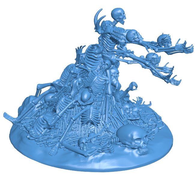 Art of human skeletons B011094 3d model file for 3d printer