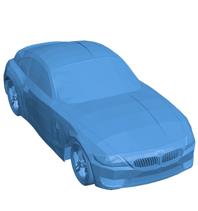 BMW Z4 model - car B0011222 3d model file for 3d printer