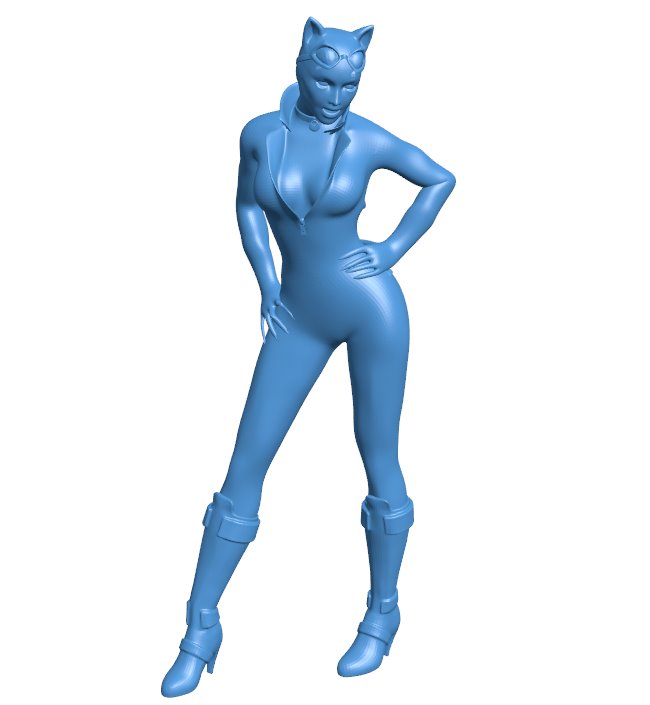 Catwoman - superman B011097 3d model file for 3d printer